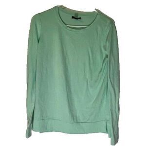 GAP Women's Preppy Cozycore Minimalist Mint Green Cotton Blend Sweater SZ L